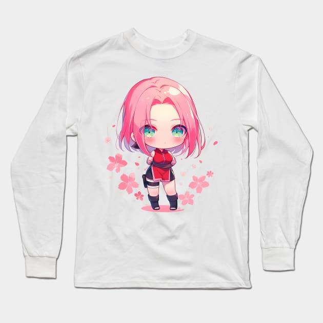 sakura Long Sleeve T-Shirt by boxermaniac